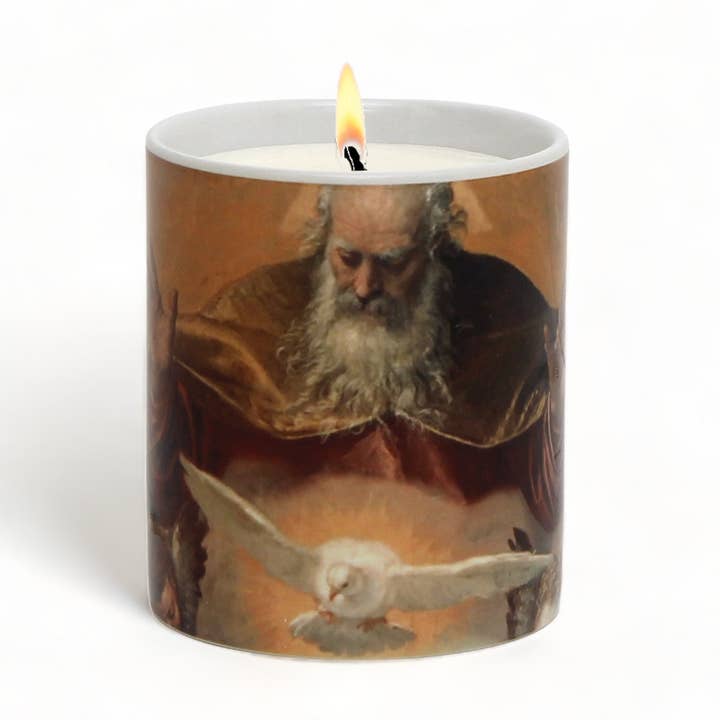 SublimArt - Wholesale Jar/filled candle - SUBLIMART: Prayer Candle - Porcelain Soy Wax Candle - Our Father Prayer0