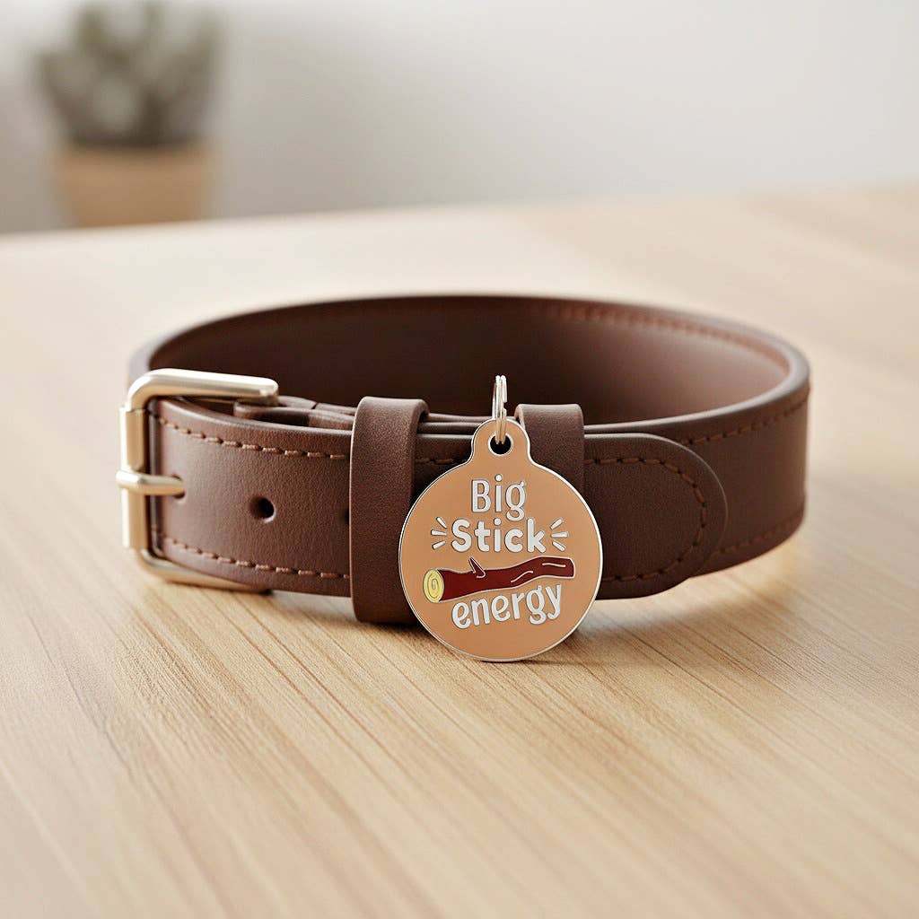 Bad Tags - Wholesale Pet Identification Tag - Dog - Enamel Dog Tag with Scannable ID - Big Sticker Energy 2