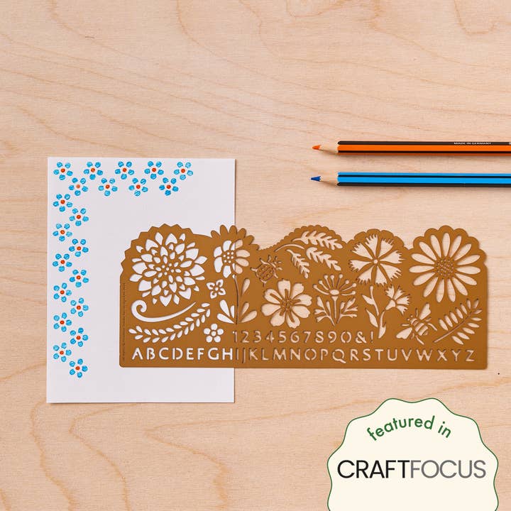 Another Studio U.S - Wholesale Stencil/Craft Die - Botanical Design Stencil, Crafts & Journaling2