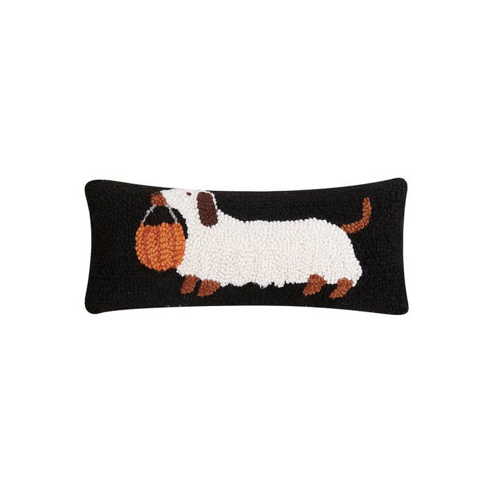 Peking Handicraft - Wholesale Throw/Decorative Pillow - Halloween Dachshund Hook Pillow