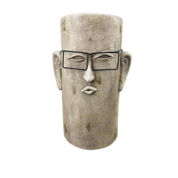 RCS Gifts - Wholesale Plant Pot - Head with Glasses Planter - 17" tall1