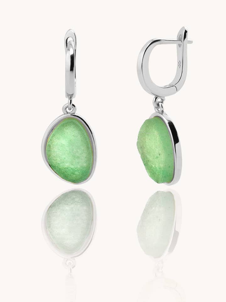 SOLEIL sølv hoops øreringe for engroshandel hos Aran Jewels