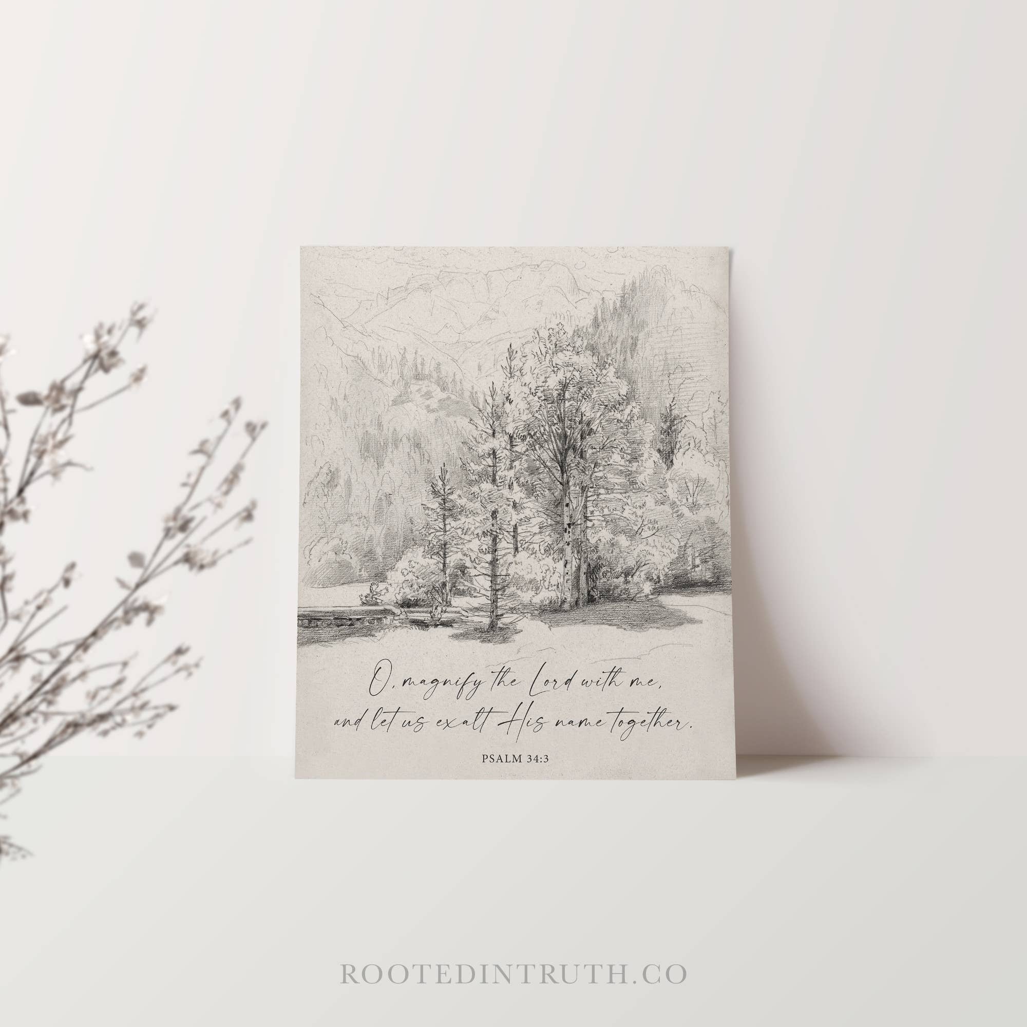 Rooted in Truth - Wholesale Art Print - Magnify Christmas Christian Art Print, Canvas, Decor, Gift1