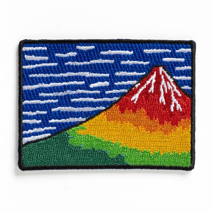 Patch - Red Fuji - Hokusai for wholesale by Today is Art Day