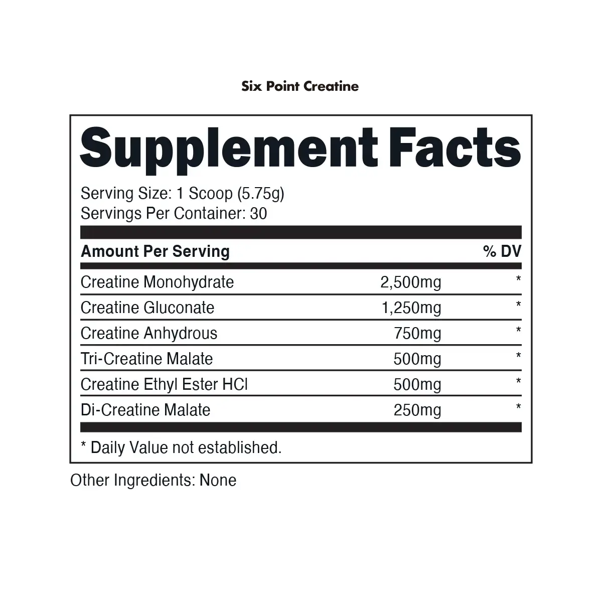 Bucked Up - Wholesale Oral Supplement/Vitamin - Six Point Creatine [30 Serv]4