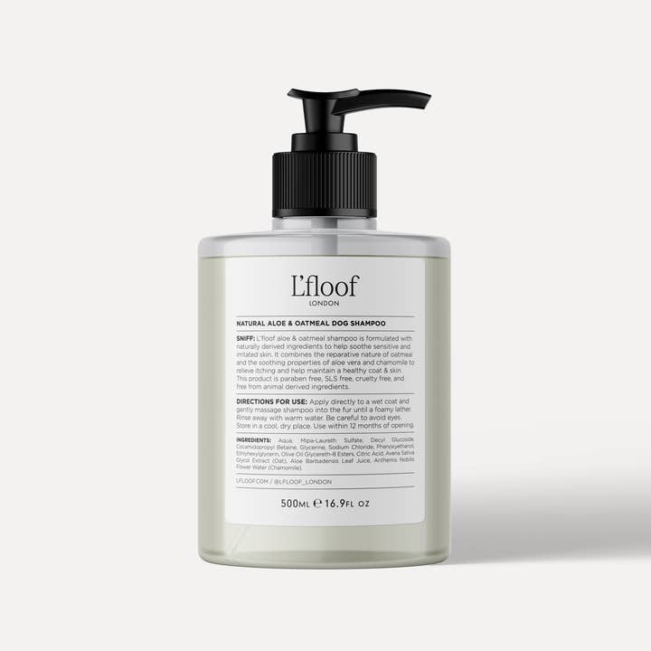 L'floof - Wholesale Pet Shampoo - Dog - Natural Oat & Aloe Dog Shampoo - 500ml - L'floof SNIFF1