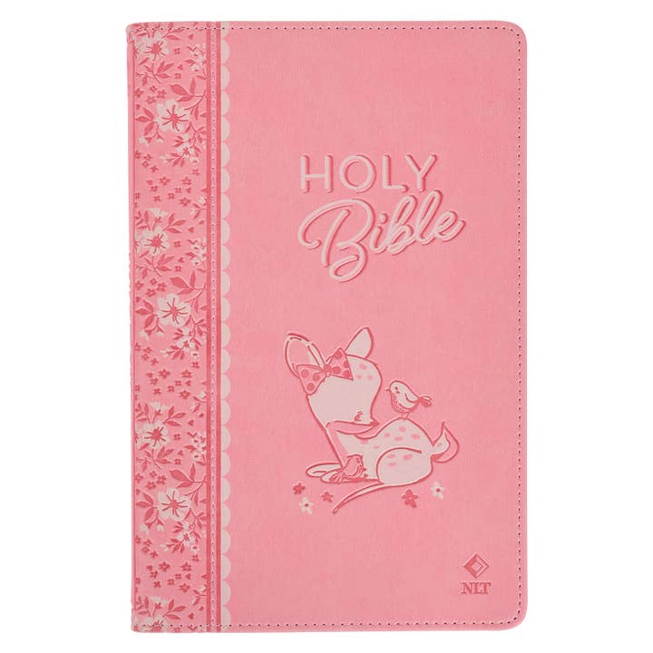 Christian Art Gifts - Wholesale Book - Kids - Bible NLT Infant Faux leather, Pink