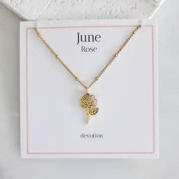 Mesa Blue - Venta al por mayor Collares con colgantes/abalorios - Collar con Flor de Nacimiento - Resistente al Agua5