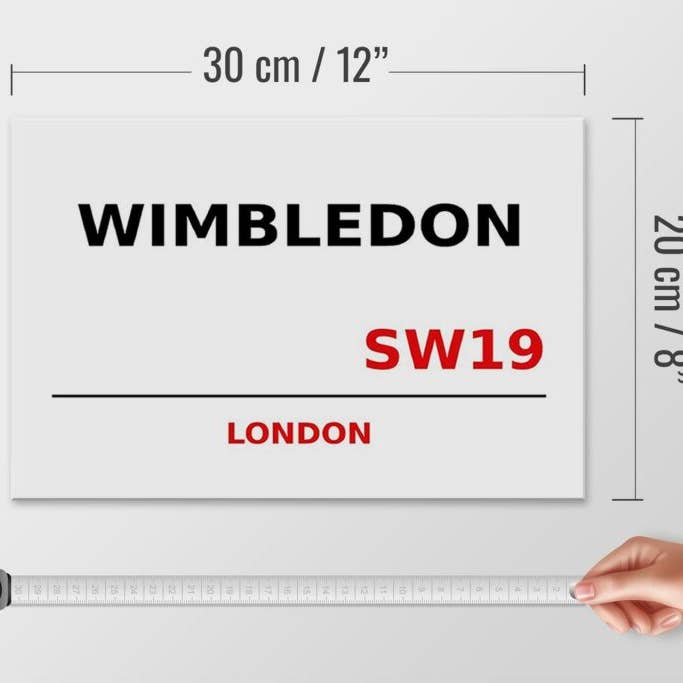 Femer - Wholesale Sign - London 30x20 cm Wimbledon SW19 wooden decorative sign wooden sign4