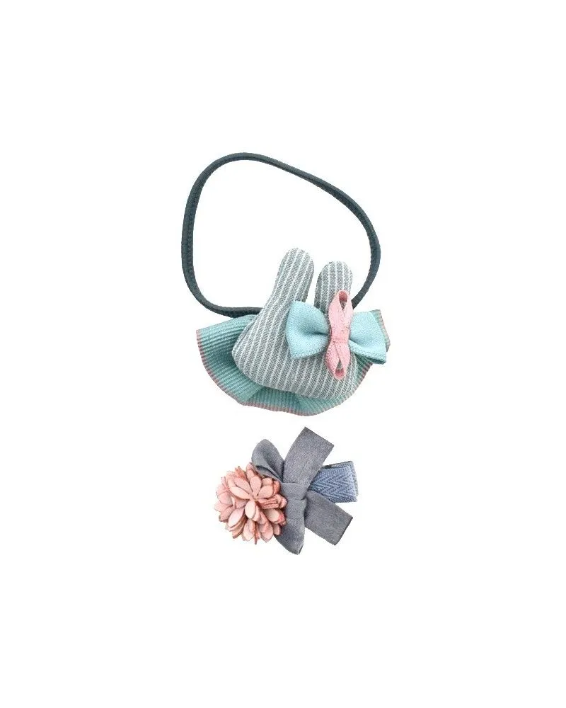 Miss Minna - Wholesale Hair Clip - Kids - 🎀 Children's Hairpin Set Bunny and Bow with Flower2