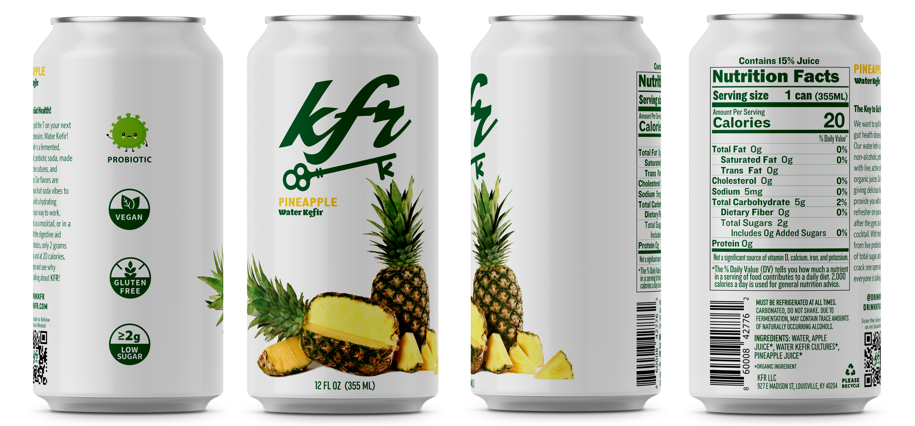 KFR - Wholesale Kombucha - Pineapple Water Kefir1