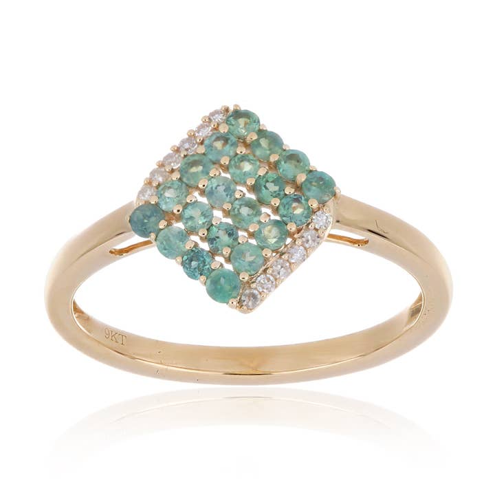 Indian Alexandrite Ring – 9KT Yellow Gold | Fine Jewelry for wholesale by Jaipur Jewelry