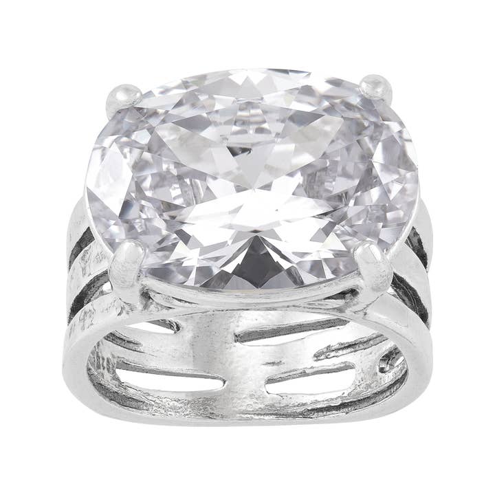 Silpada 'Sparkler' Sterling Silver Cubic Zirconia Ring for wholesale by Silpada