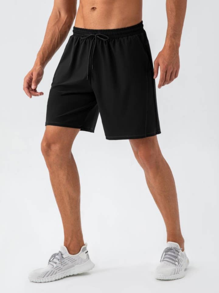 Active by Anna-Kaci - Wholesale Athletic shorts – Men's - Lightweight Athletic Training Shorts with Elastic Waistband