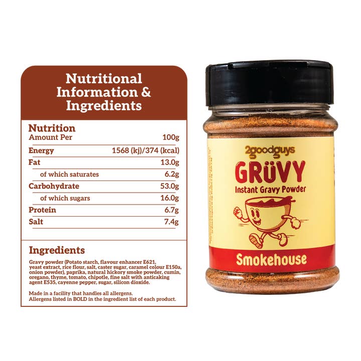 2Guys - Wholesale Dried spice mix - 2GoodGuys Gruvy Instant Gravy Powder Smokehouse3
