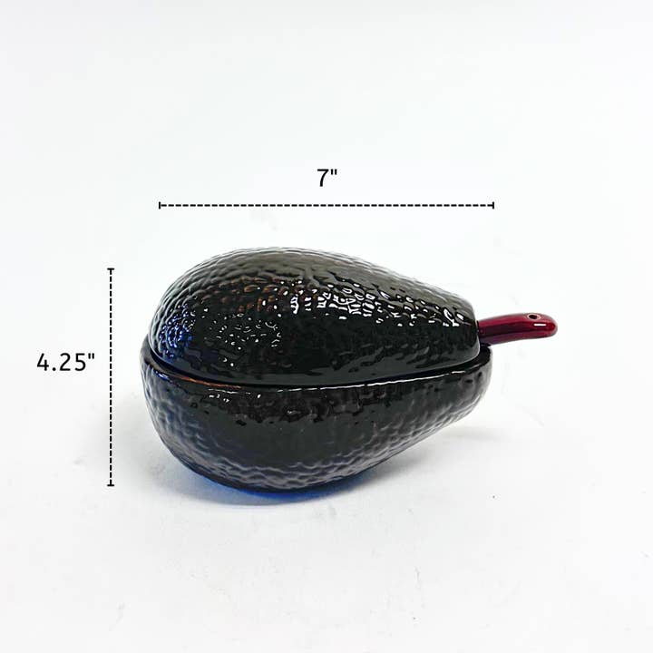 Lexi Home - Wholesale Serve Bowl - Textured Ceramic Avocado Shape Serving Bowl Set4