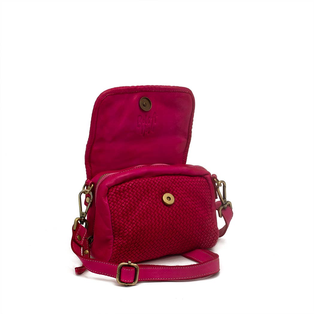 Bolsa Nova Handbags - Wholesale Crossbody Bag - Women's - Lily Woven Leather Minibag16