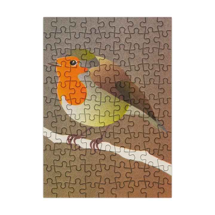 Happily Puzzles - Vendita all'ingrosso Puzzle - Adulti - Robin - Mini puzzle a forma di uccellino da 99 pezzi2