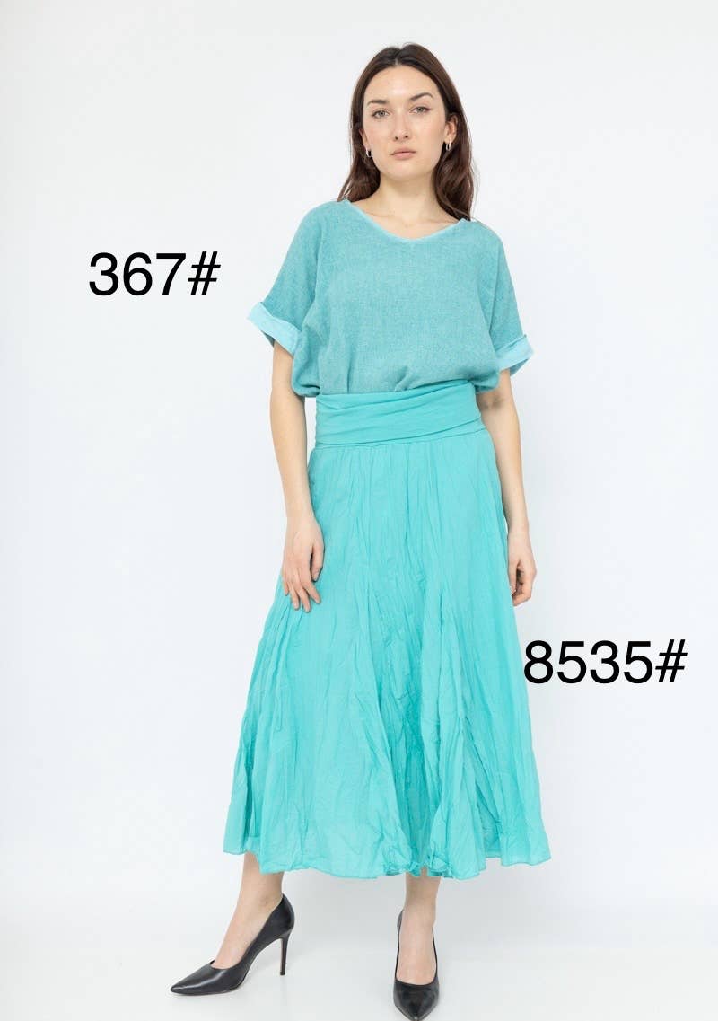 LINEN & COTTON HOUSE – Blusa - Mulher por atacado – Camisa de algodão e linho tamanho único32