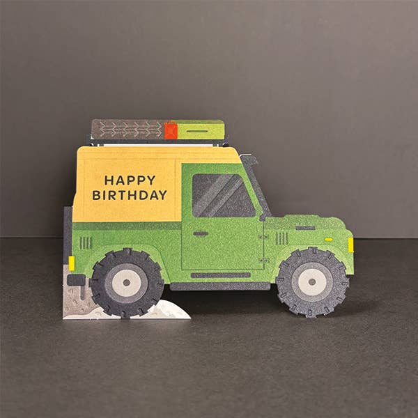 Geländewagen-Geburtstagskarte für den Großhandel von Heyyy Ltd