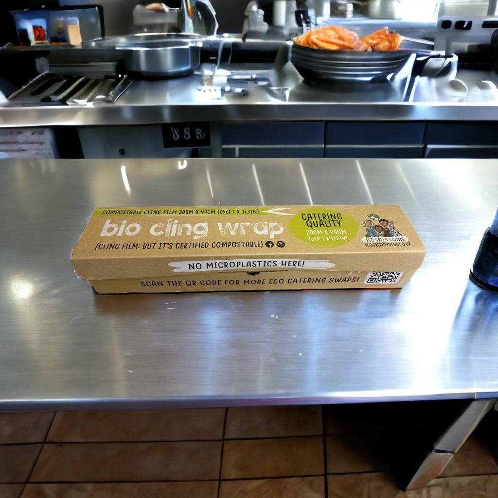 Eco Green Living – wholesale Food storage wrap/bag – Catering Certified Compostable Clingfilm 44cm x 200m3