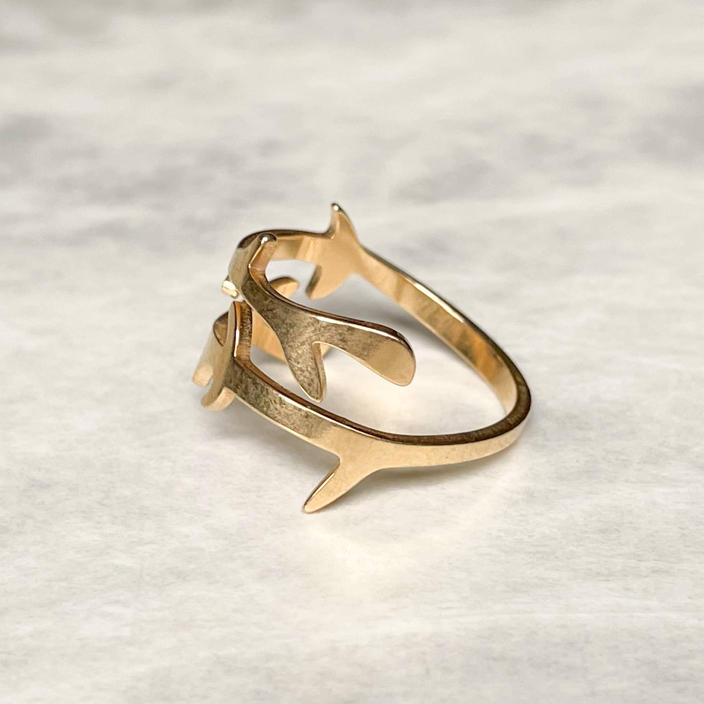 Blueyejewelry - Wholesale Band/Stacked Ring - Open Branch Ring - Tarnish-free Adjustable Tree Branch Ring 8