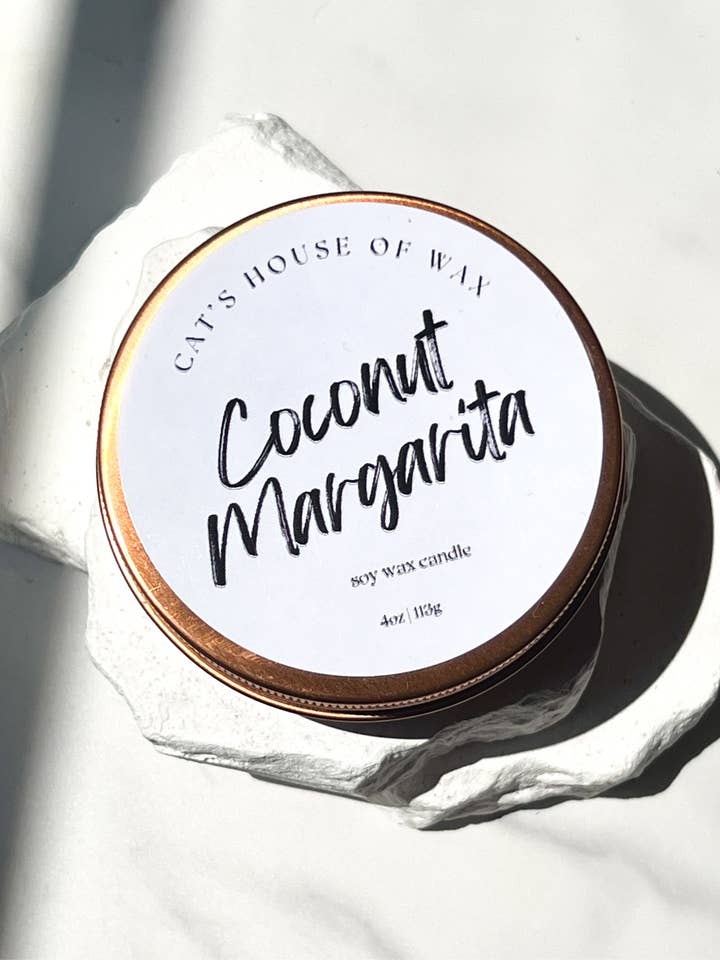 Vela de Viaje de Margarita de Coco para venta al por mayor de Cat’s House of Wax