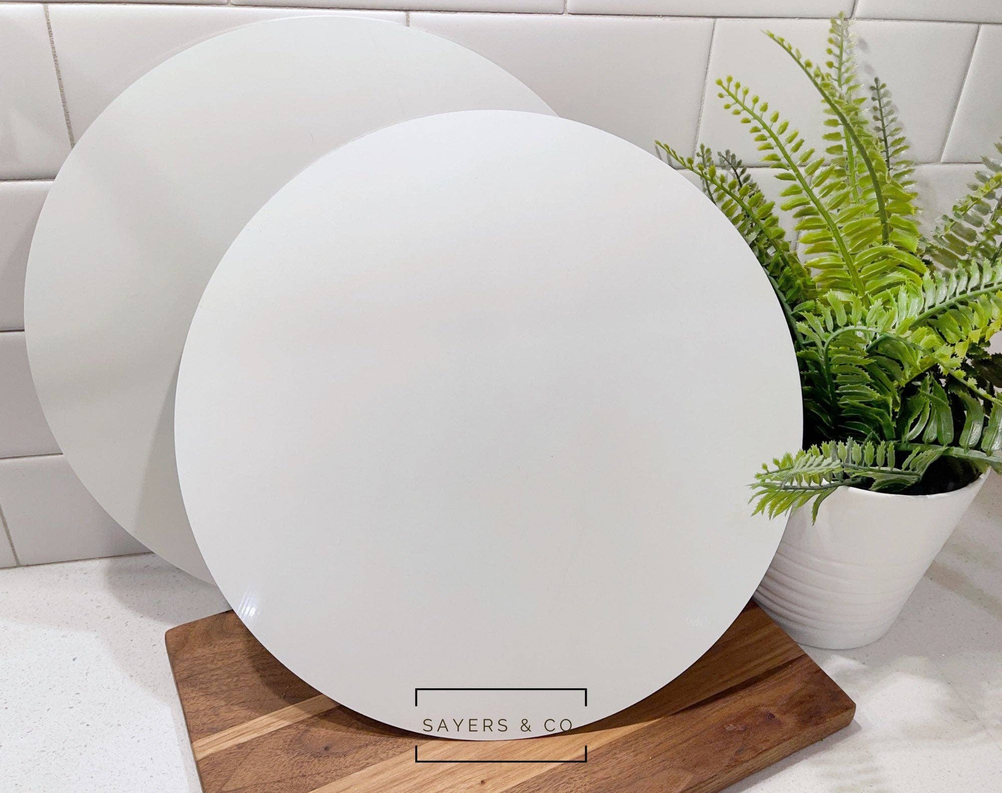 Sayers & Co. – Papel transfer para sublimação por atacado – Espaços em branco do sinal da sublimação do círculo redondo de 11,75”6