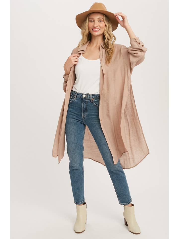 Bluivy – Camisa com botões no colarinho – Mulher por atacado – CAMISA DE PALANGRE VENTILADA COM BOTÕES46