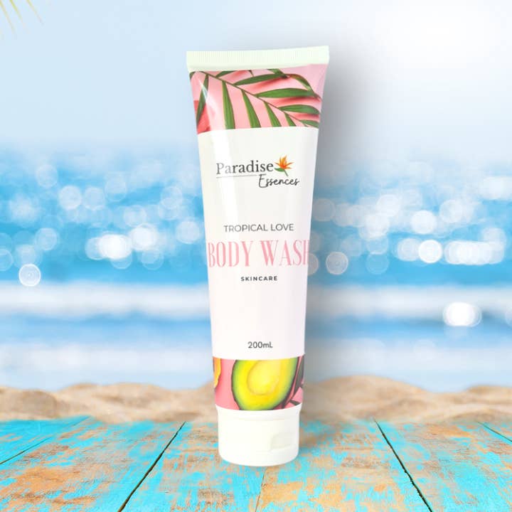 Gel douche Tropical Love 200 ml pour la vente par Paradise Essences