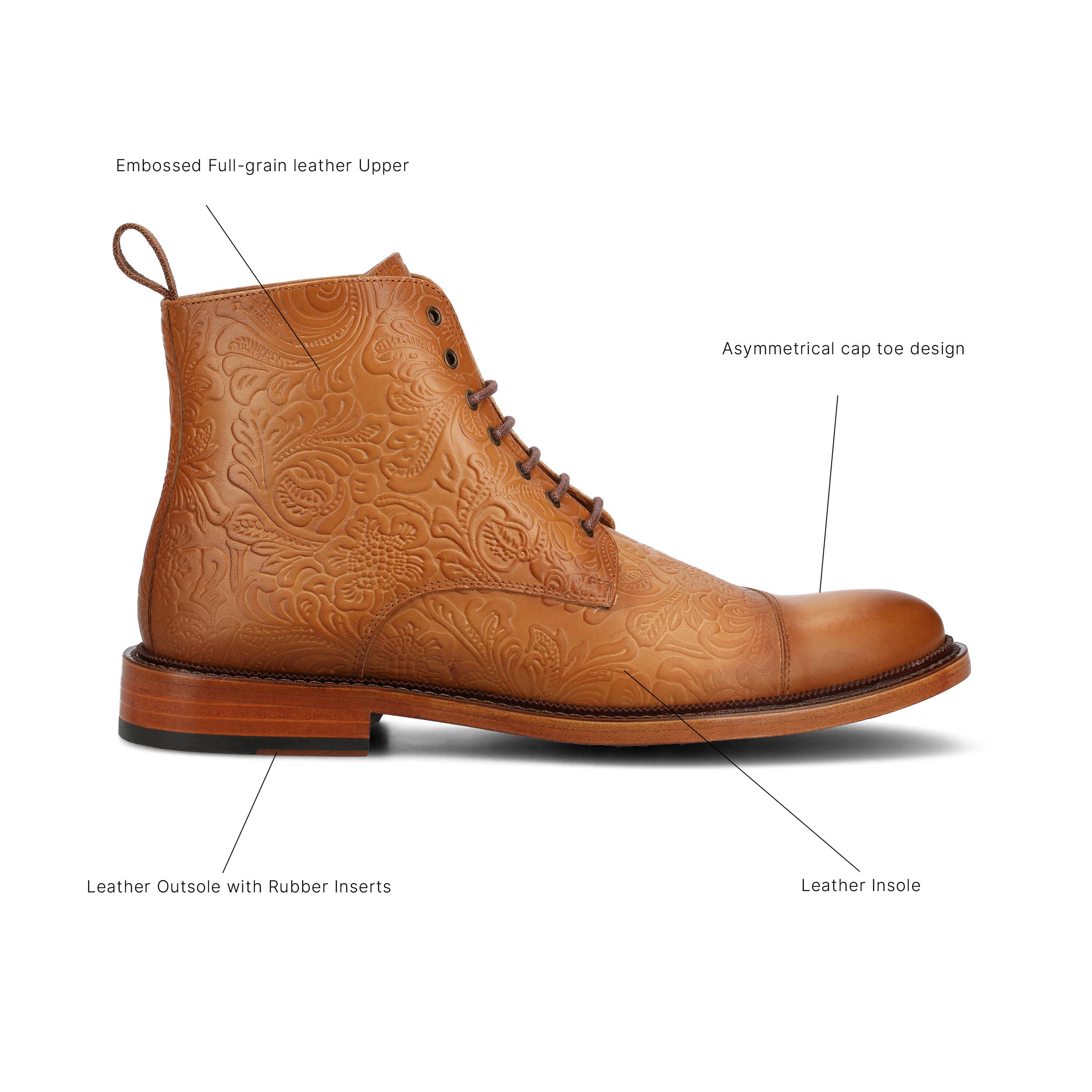 Taft - Wholesale Chelsea Boots - Men's - The Paris Boot in Honey Floral1