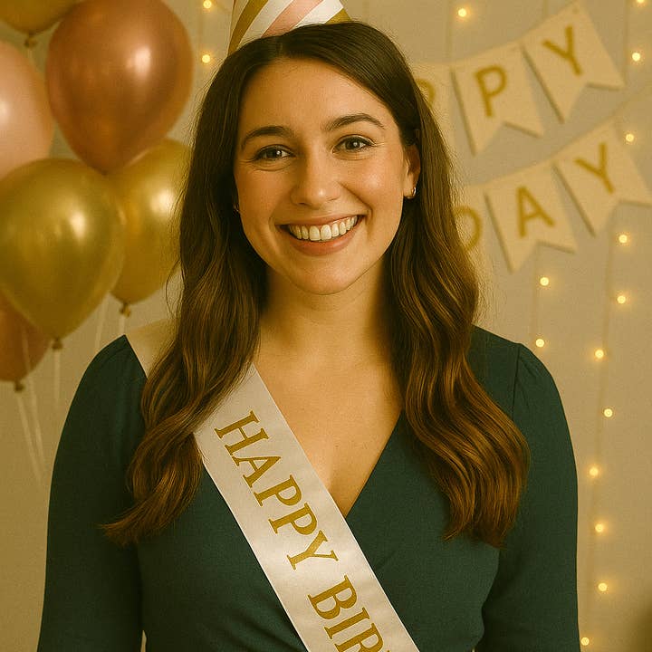 Joyeux Anniversaire Écharpe d'Anniversaire Écharpe Personnalisée pour la vente par The Blissful