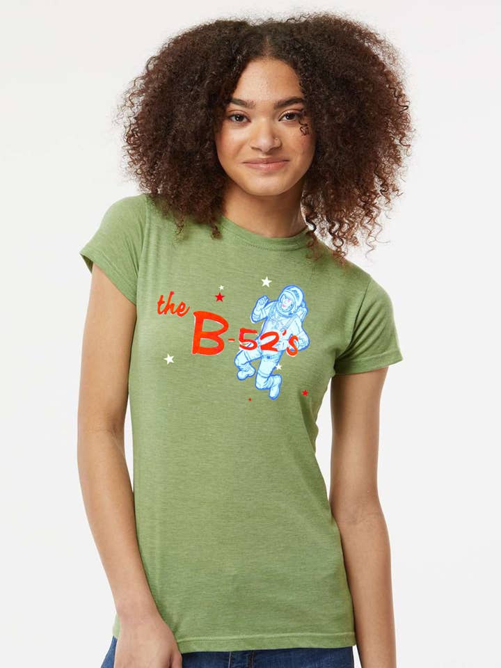 Lasting Impressions CT – T-shirt estampada - Mulher por atacado – Baby T inspirado nas Gilmore Girls dos B52s - verde0