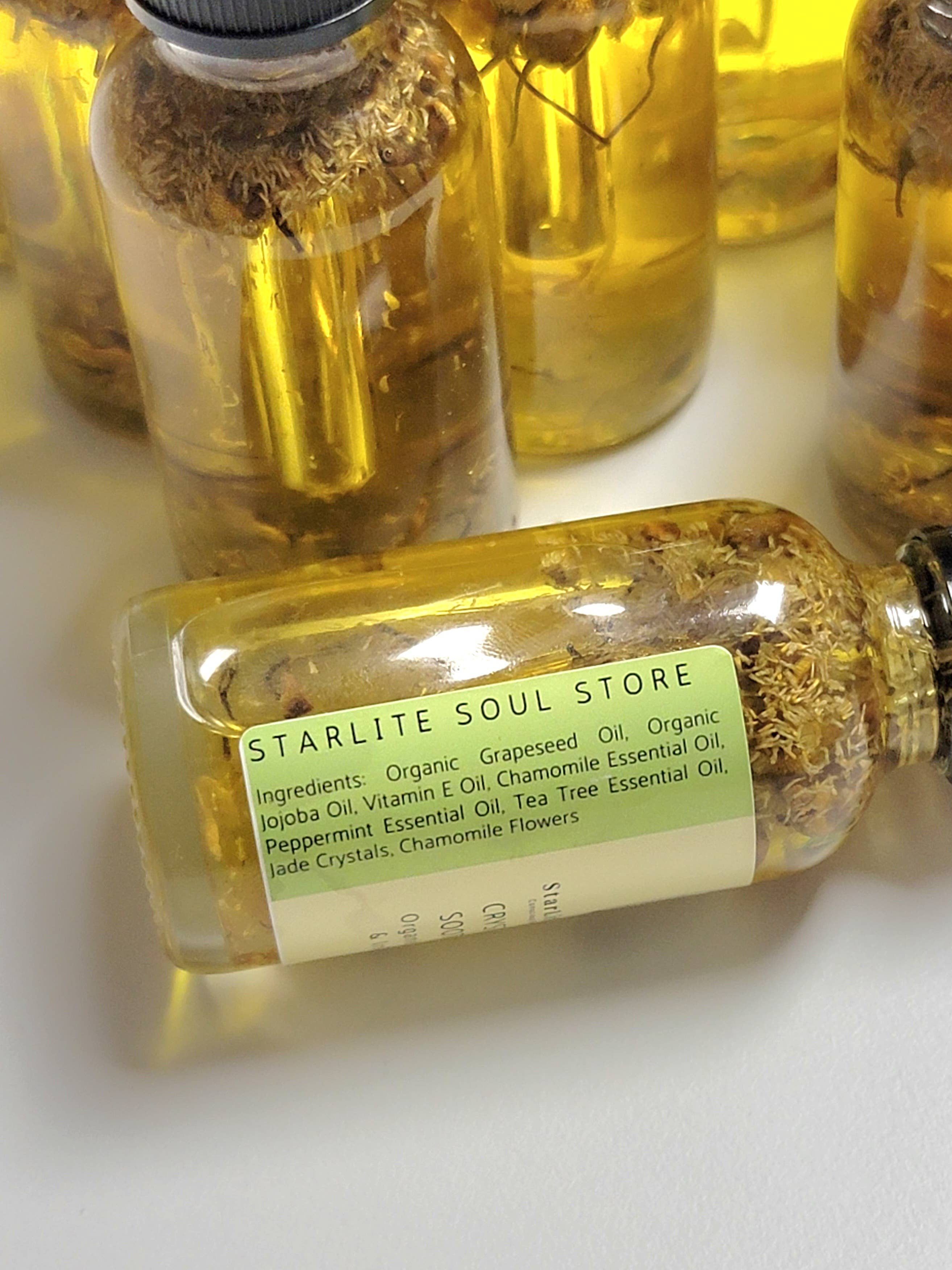 Starlite Soul Store - Wholesale Bath/Body Oil - Crystal Elixir Soothing Oil: Organic Ingrown Hair Serum6