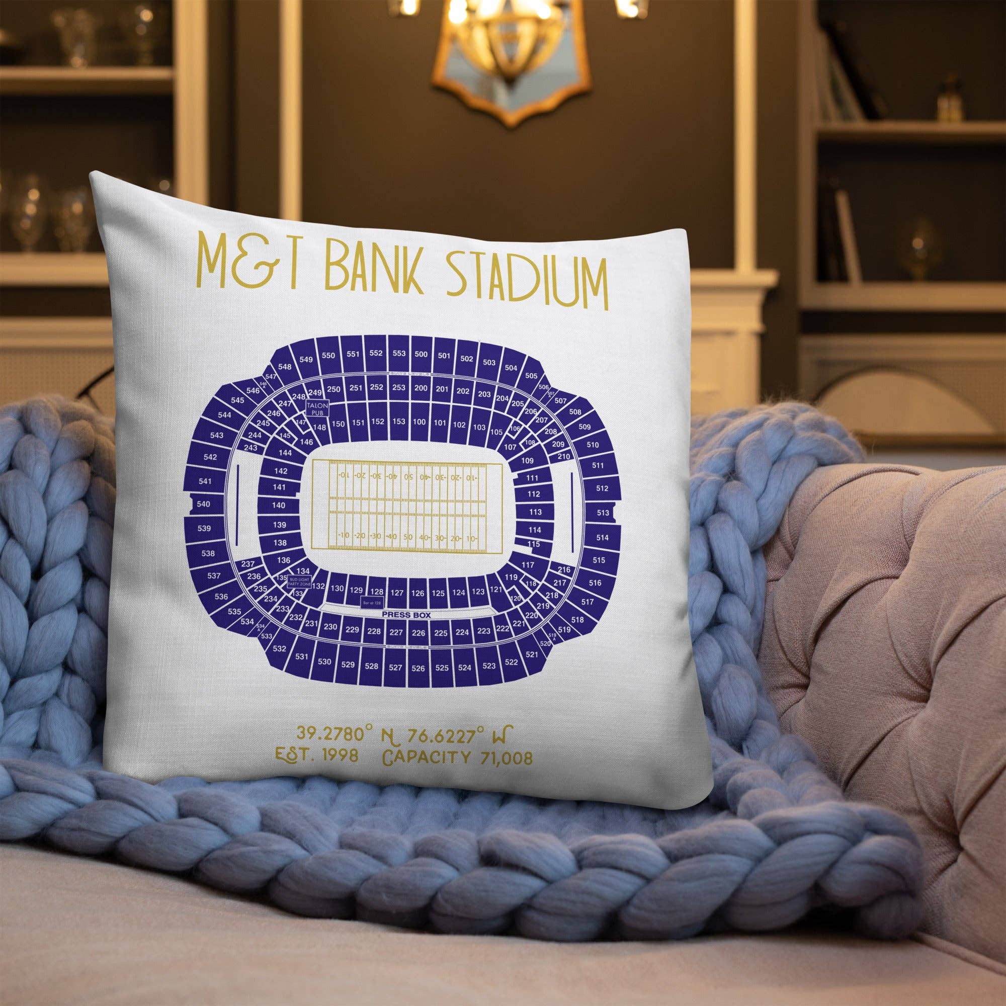 Stadium Prints by BTB – wholesale Throw/decorative pillow – Baltimore Ravens Football Stadium & City Pillows7