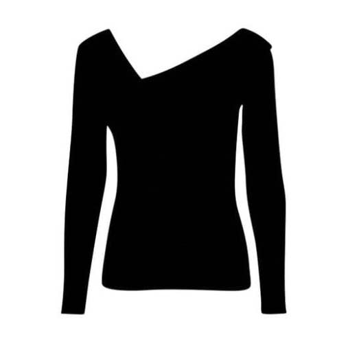 Zwarte bodycon-top voor wholesale door B.Boutique