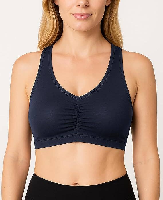 I-Wear Brands - Wholesale Sports Bra - Women's - Women's Cotton Racerback Pull-Over Sports Bra1
