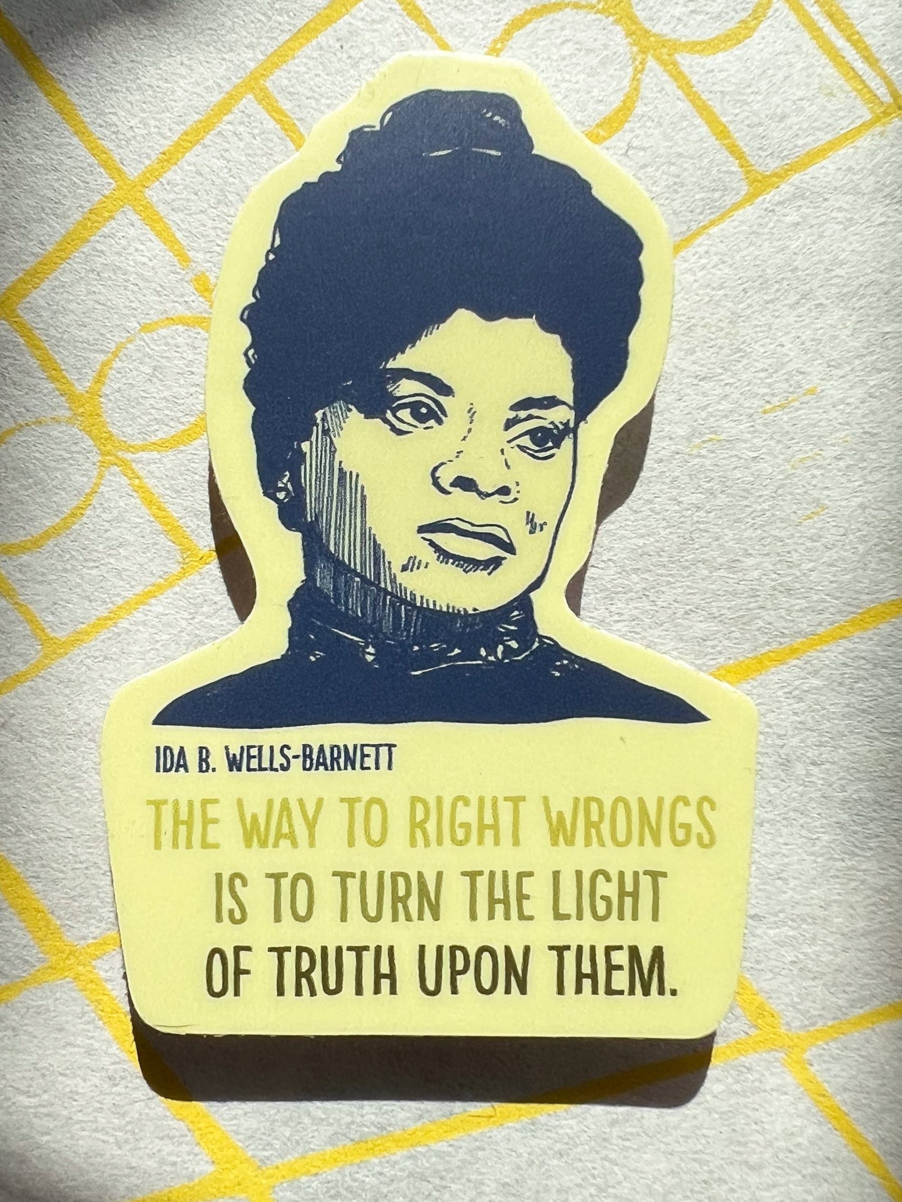Blackbird Letterpress - Wholesale Sticker - Ida B Wells-Barnett sticker1
