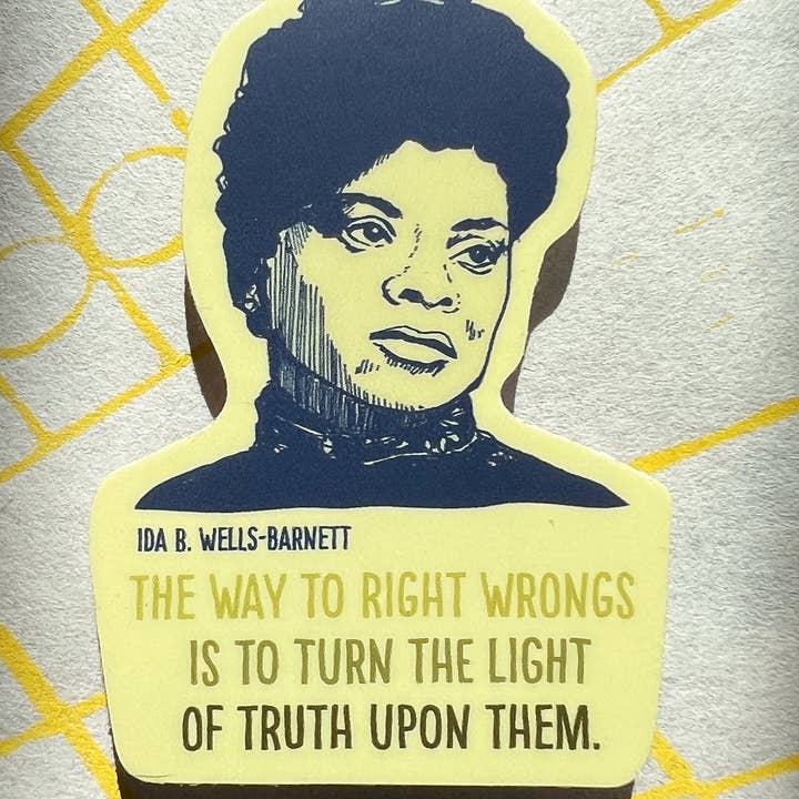 Blackbird Letterpress - Wholesale Sticker - Ida B Wells-Barnett sticker1