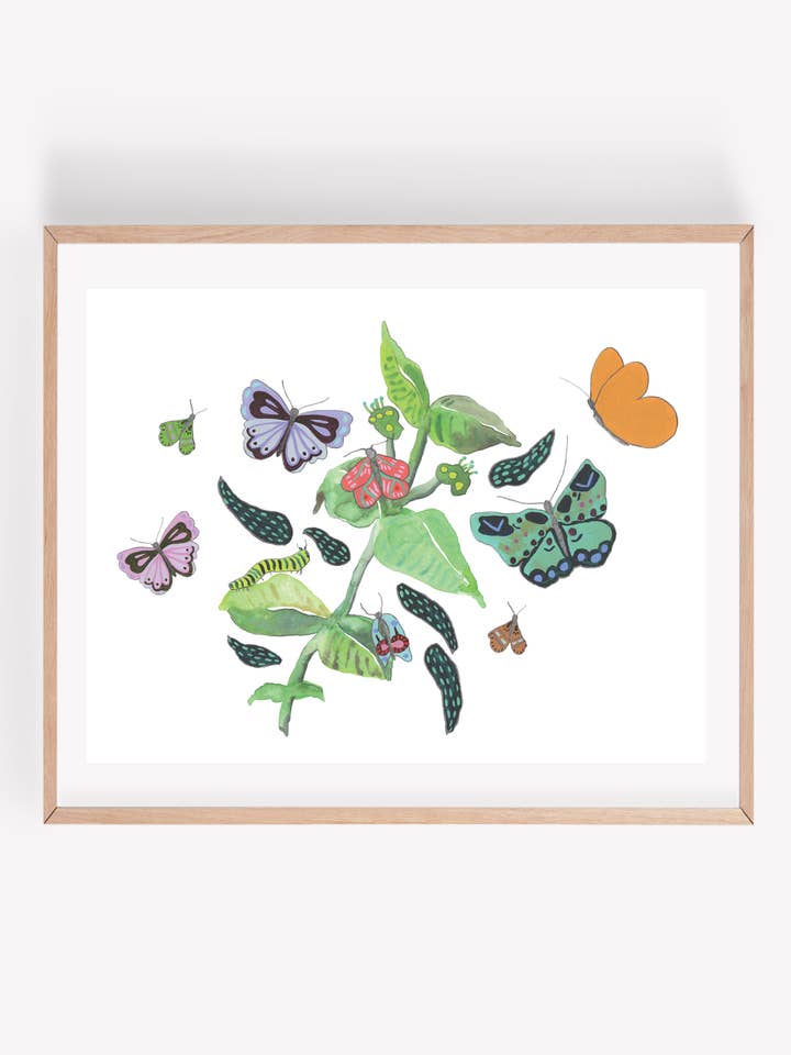 Impression d'art de papillons pour la vente par Persika Design Co.