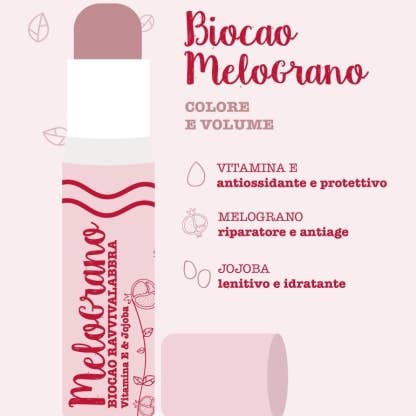 La Saponaria - Wholesale Lip Balm - Biocao Pomegranate Lip Balm (5.7 ml)1