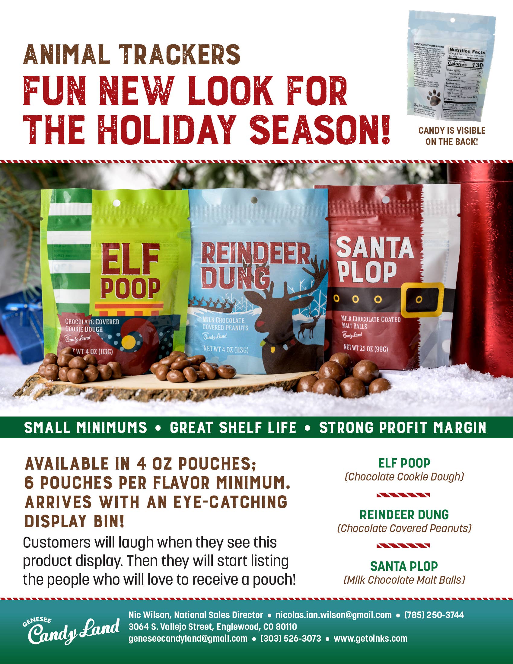 Genesee Candy Land - Wholesale Chocolate-covered sweets - Santa Plop (chocolate covered malt balls)3