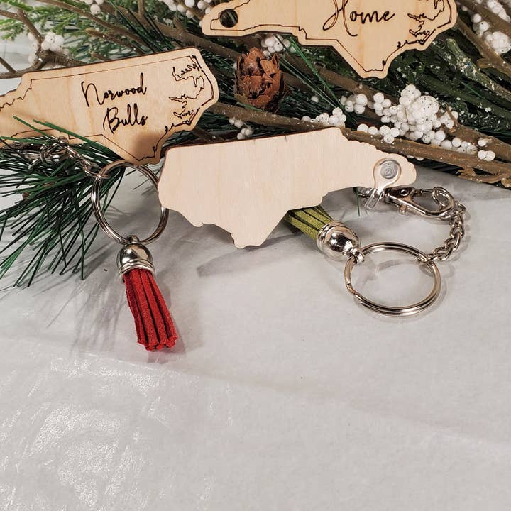 Cul de Sac Critters - Wholesale Keychain - Unisex - Souvenir North Carolina shape keychains - Home or Customized