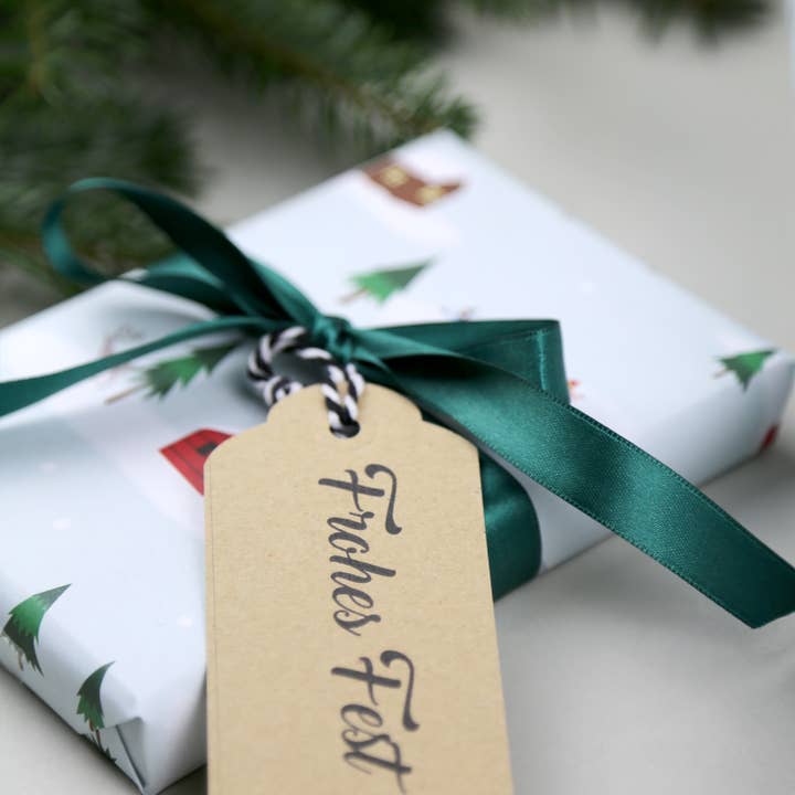 Kunst an Papier - Wholesale Flat Wrap - Christmas Chris Wrapping Paper