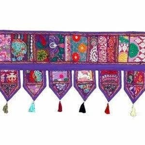 GYPSY STUDIO – Großhandel Wandteppich/-tuch – Tür Toran Boho Fenster Valence Indischer Türbehang Bohemian1