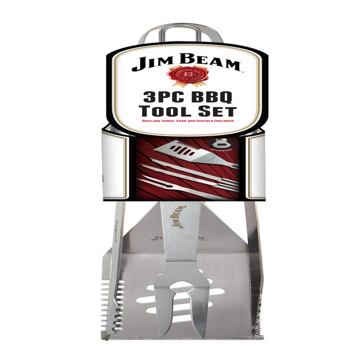  Jim Beam Grilling Essentials Tongs, Basting Brush, Shaker  Grilling Gift Set : Home & Kitchen