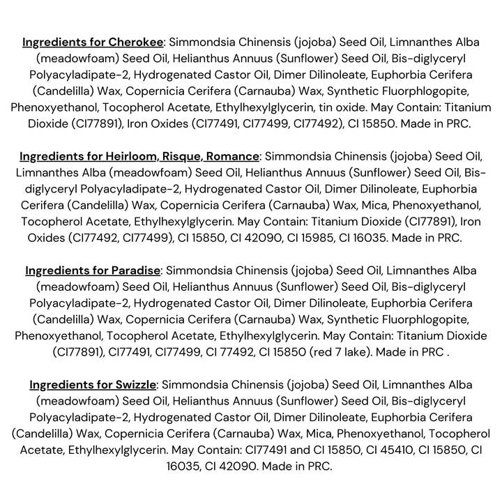 Honeybee Gardens Natural Cosmetics & Body Care - Wholesale Lipstick - Truly Natural Lipsticks18