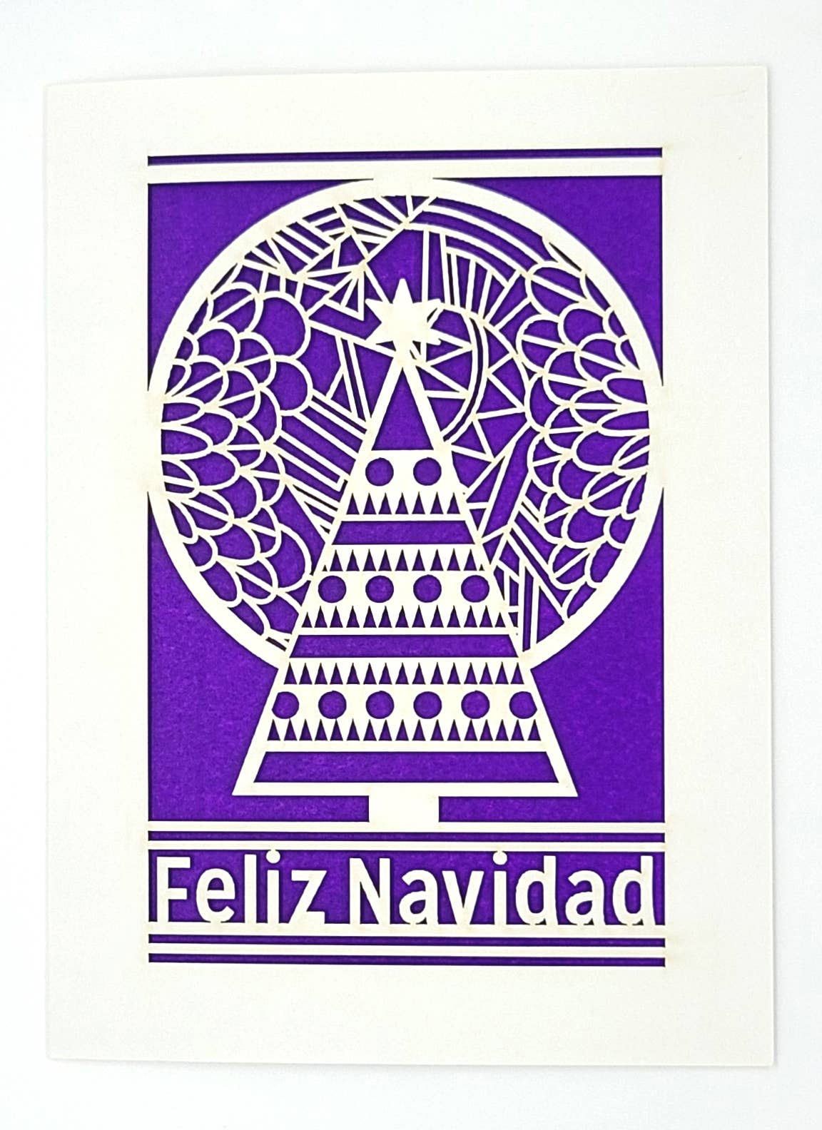 two hermanas – Großhandel Weihnachtskarte – Feliz Navidad - Baum und Mond - Fröhliche Weihnachten8