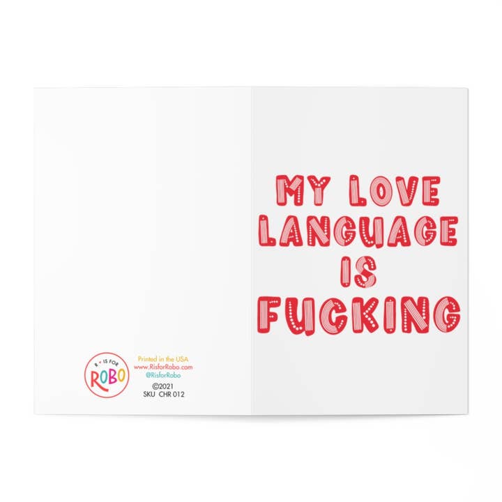 R is for Robo - Wholesale Anniversary Card - Dirty Valentines Day Card Funny Anniversary Greeting Cards 2