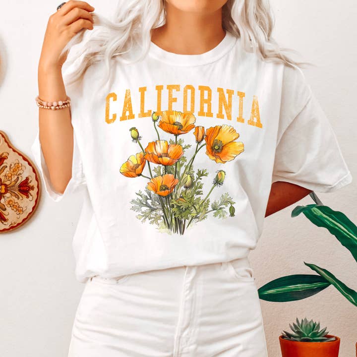 Refinery Number One LLC - Wholesale T-Shirt (Graphic) - Women's - California State Flower T-shirt